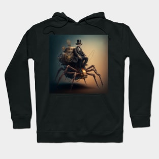 Steampunk spider rider mechanical robot steampunk animal Hoodie